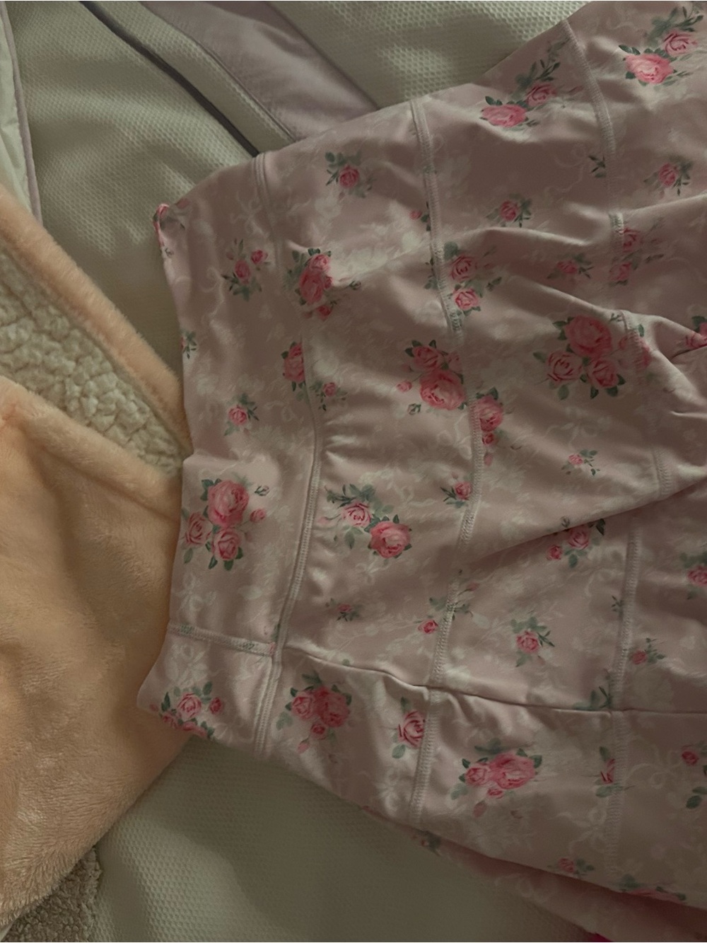 Altar'd State Pink Floral Mini Skirt
